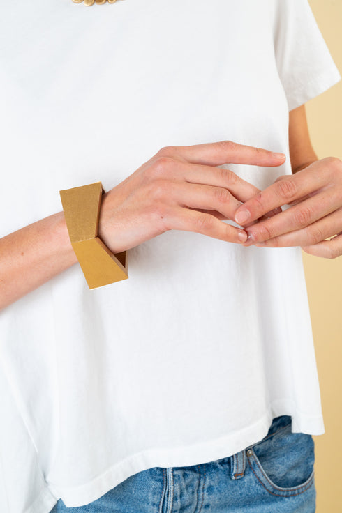 Modern bangle Molly - metallic
